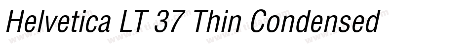 Helvetica LT 37 Thin Condensed字体转换